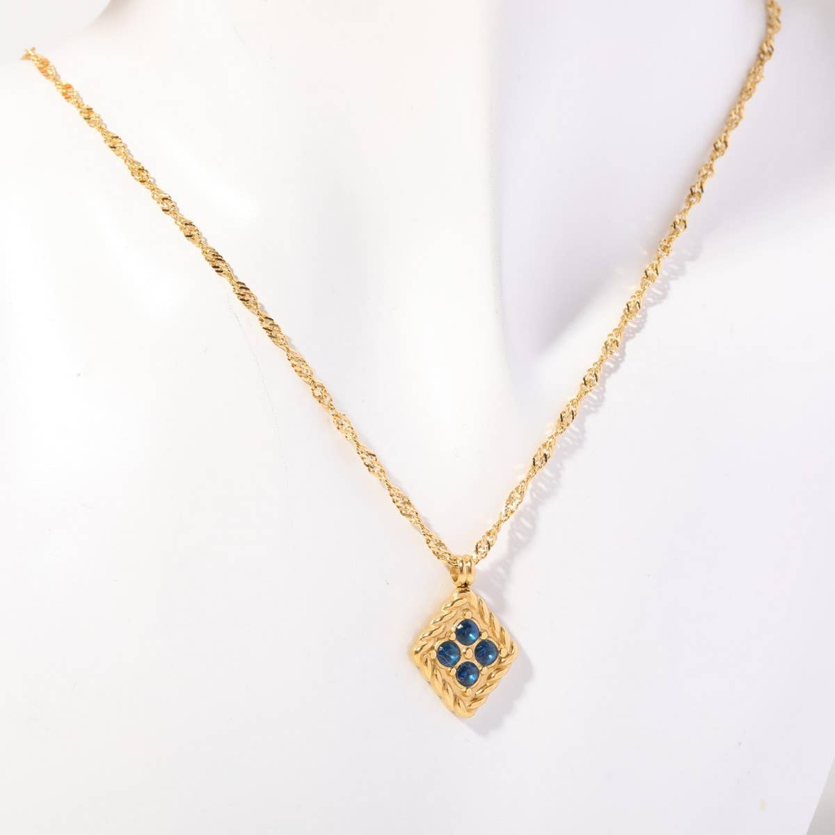 December birthstone colored zircon necklace