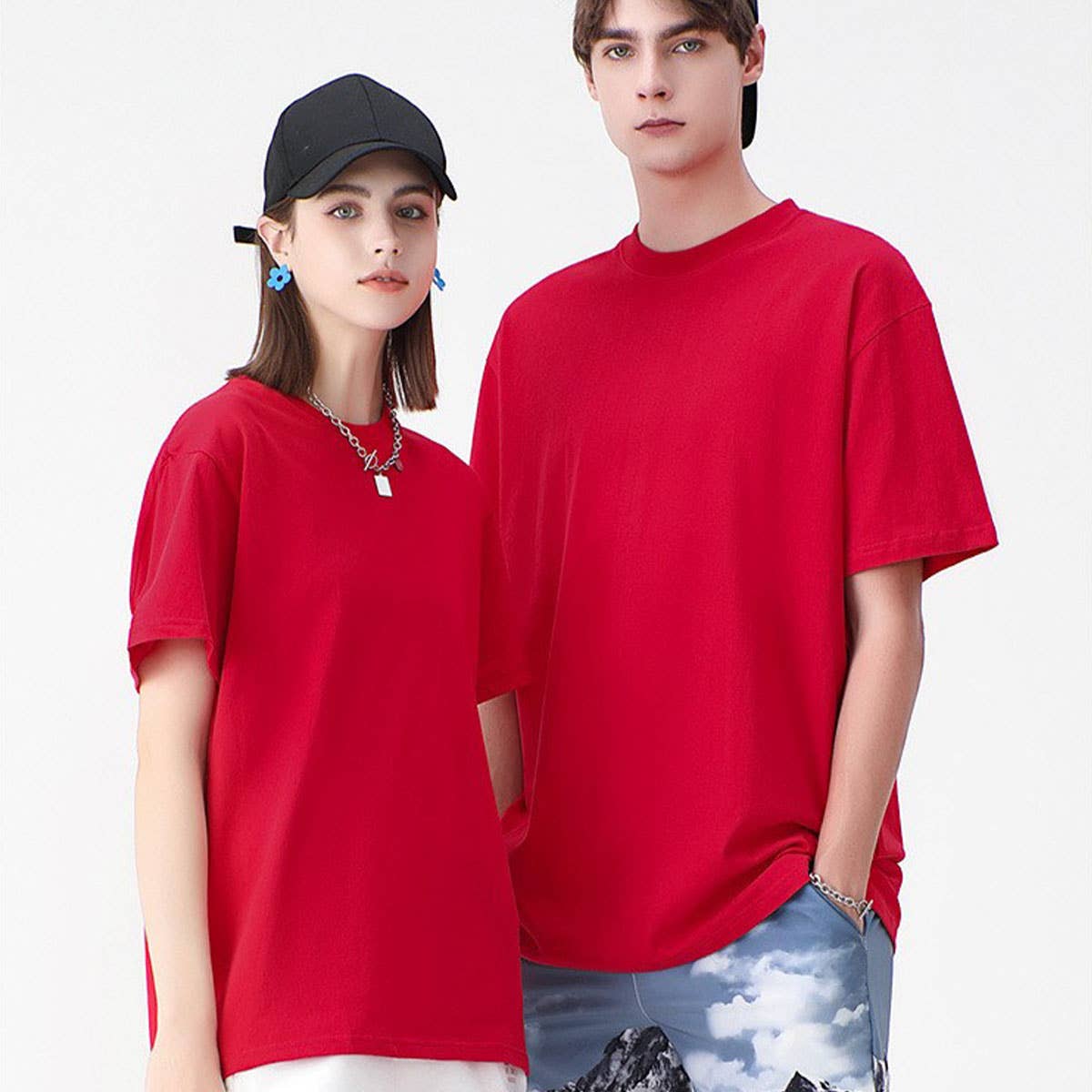 230g Heavyweight Combed Cotton T-Shirt – Blank & Oversized