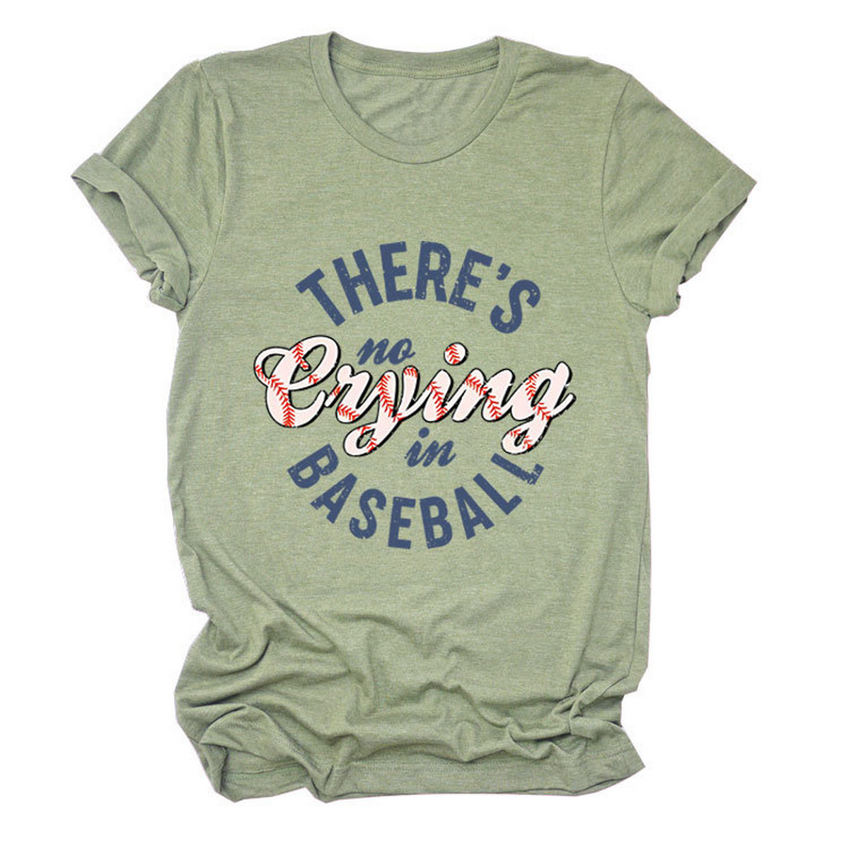Women?™s ?œNo Crying in Baseball??Graphic Teep_CWTTSL0481