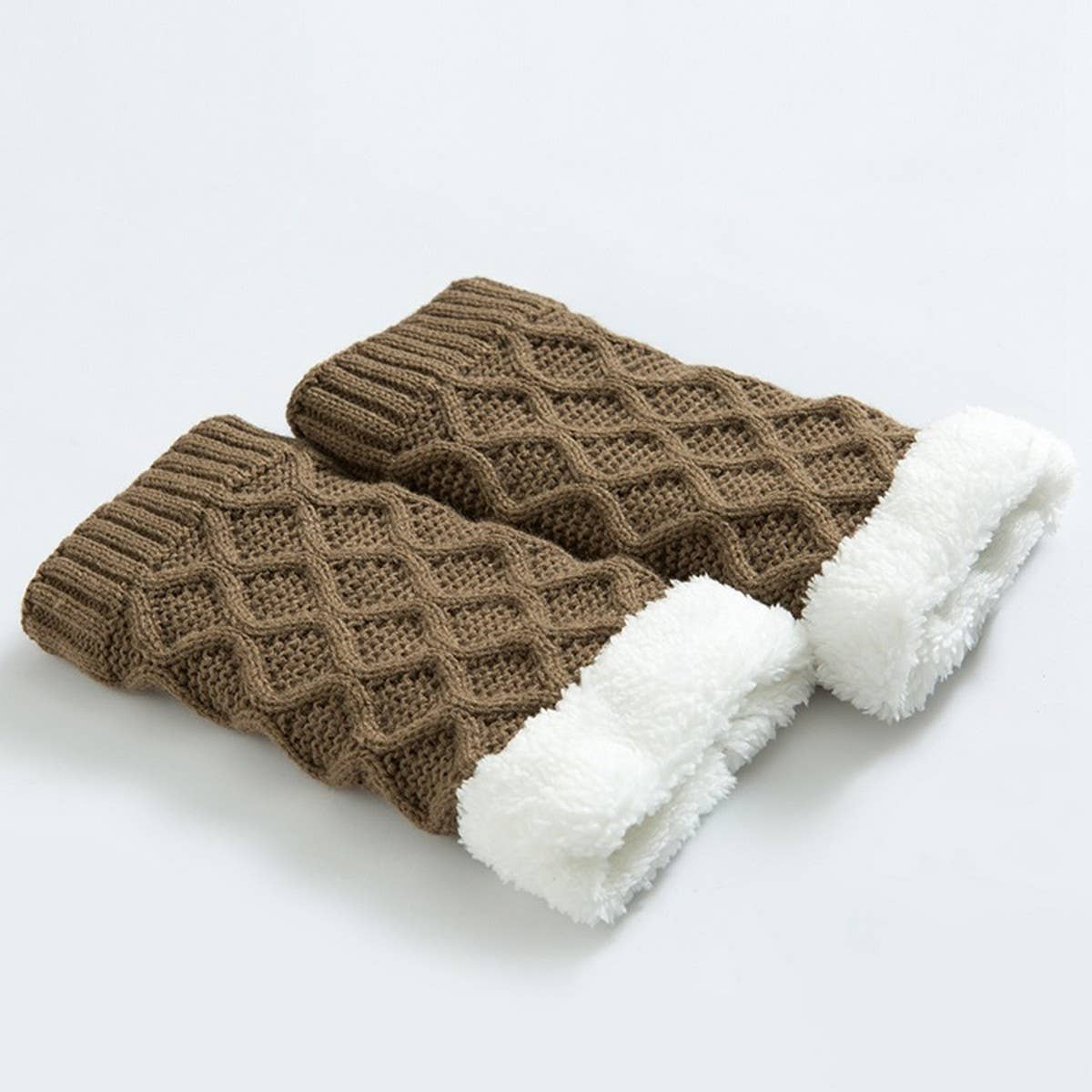 WINTER KNEE PADS DIAMOND GRID PLUS FLEECE SOCKS
