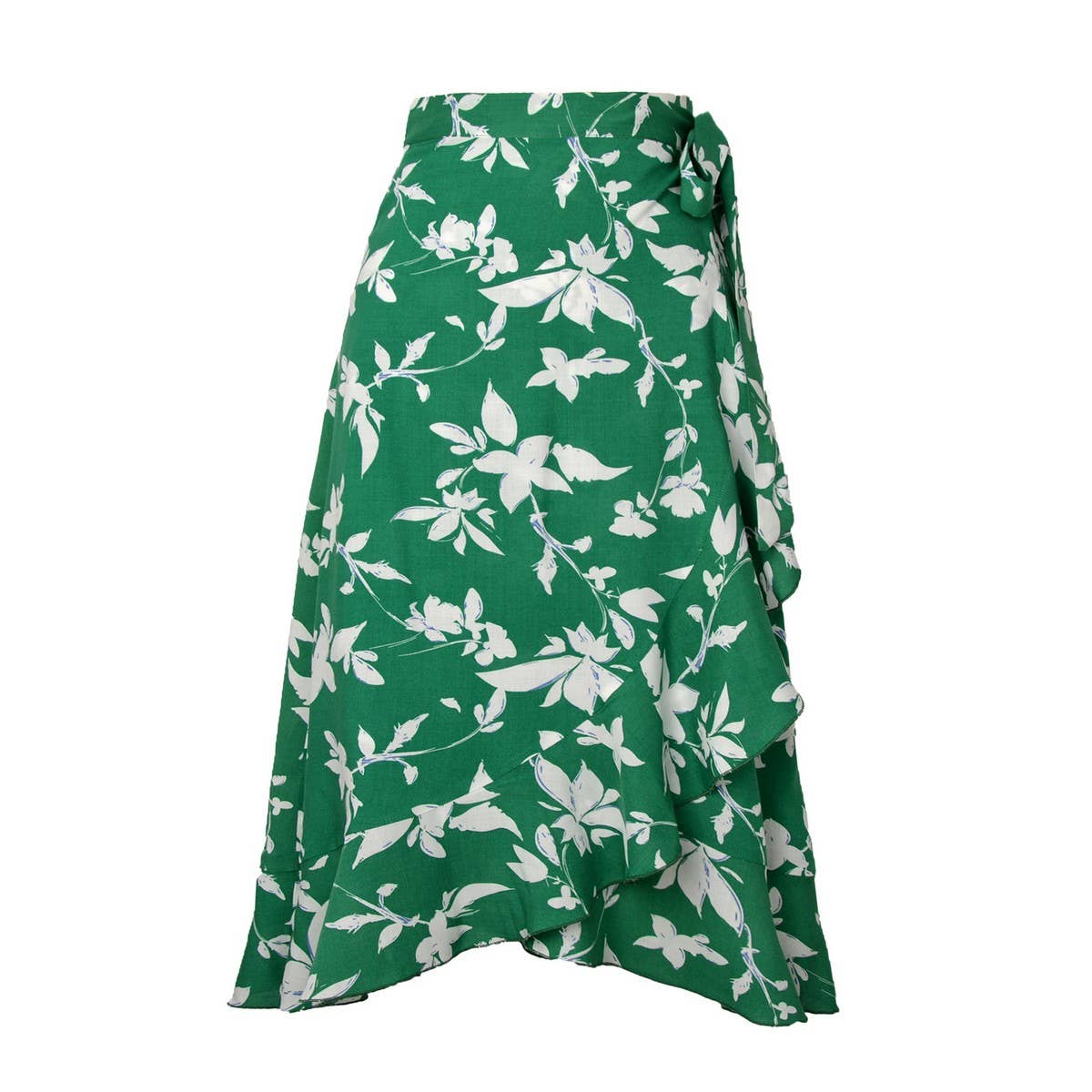 ONE-PIECE PRINTED LONG SKIRT IRREGULAR CASUAL SKIRT_CWAB4813