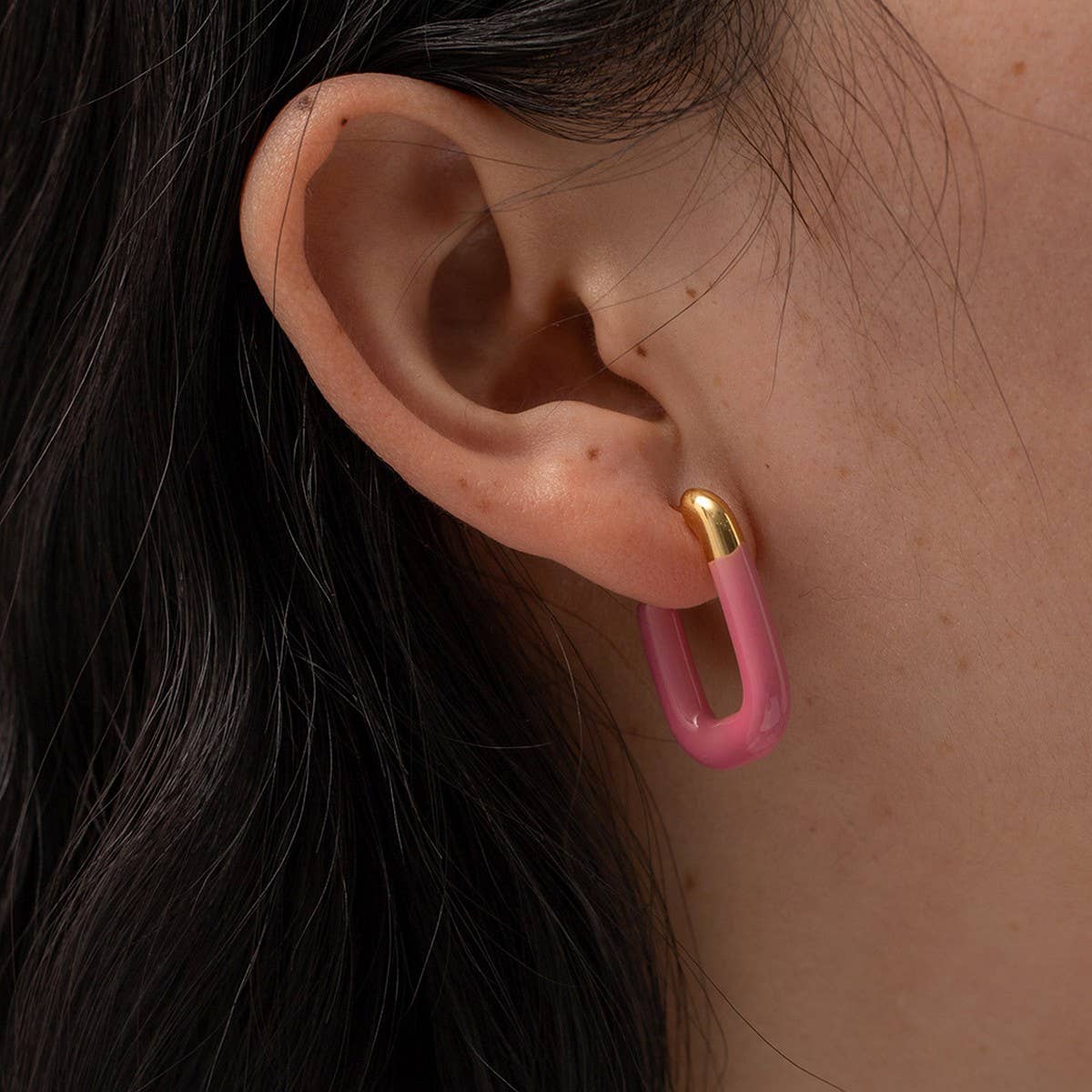 MACARON COLOR U-SHAPED VERSATILE EARRINGS