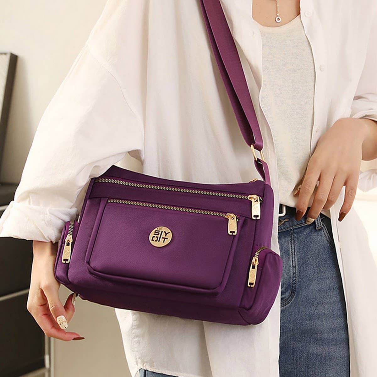 LARGE CAPACITY WOMEN'S SHOULDER MESSENGER BAG_CWAB3489