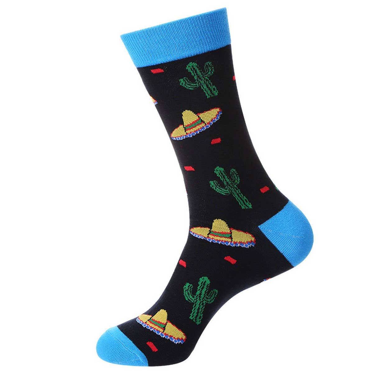 LARGE SIZE MEN'S TRENDY MID-CALF SOCKS_CWMS1015