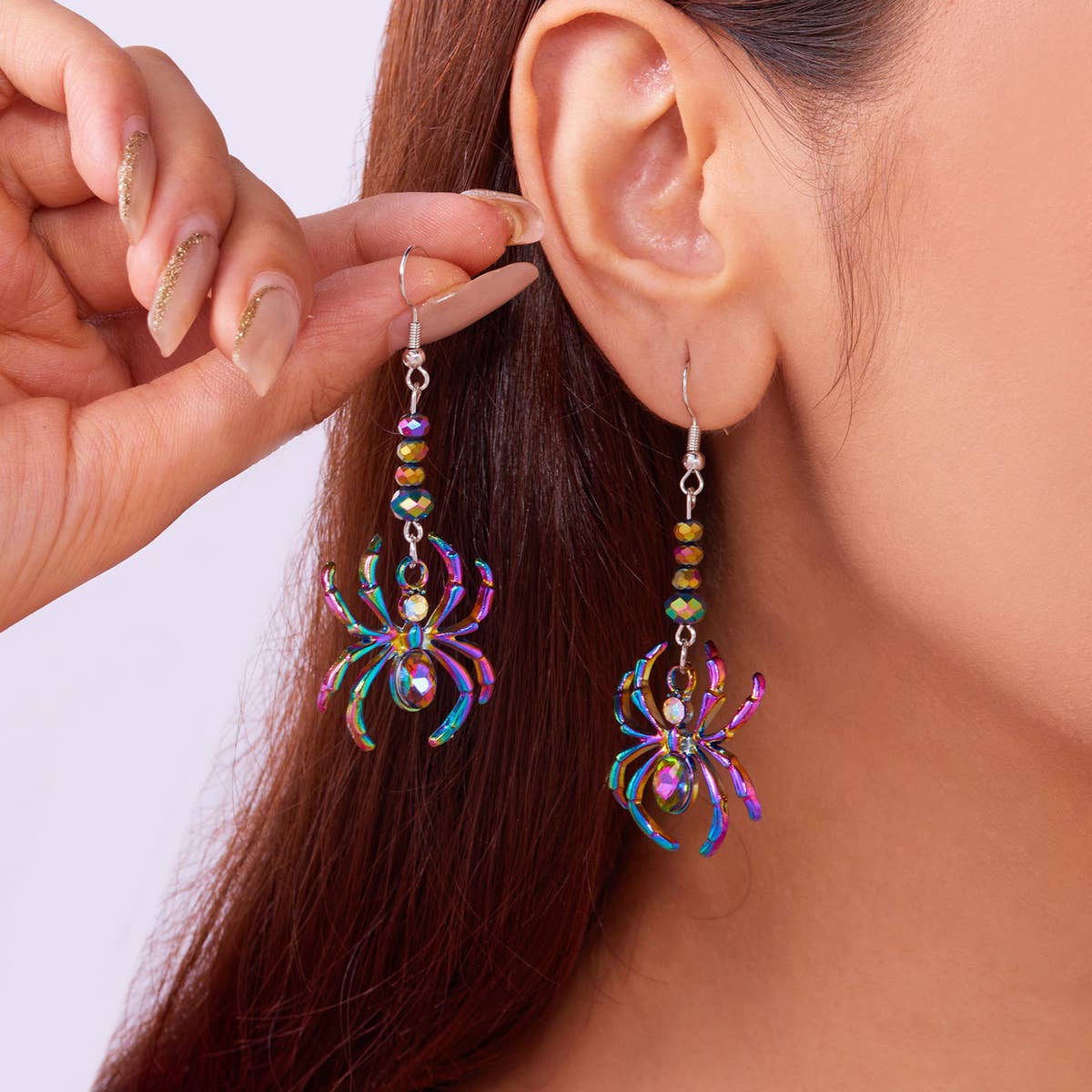 HALLOWEEN SPIDER CREATIVE EARRINGS