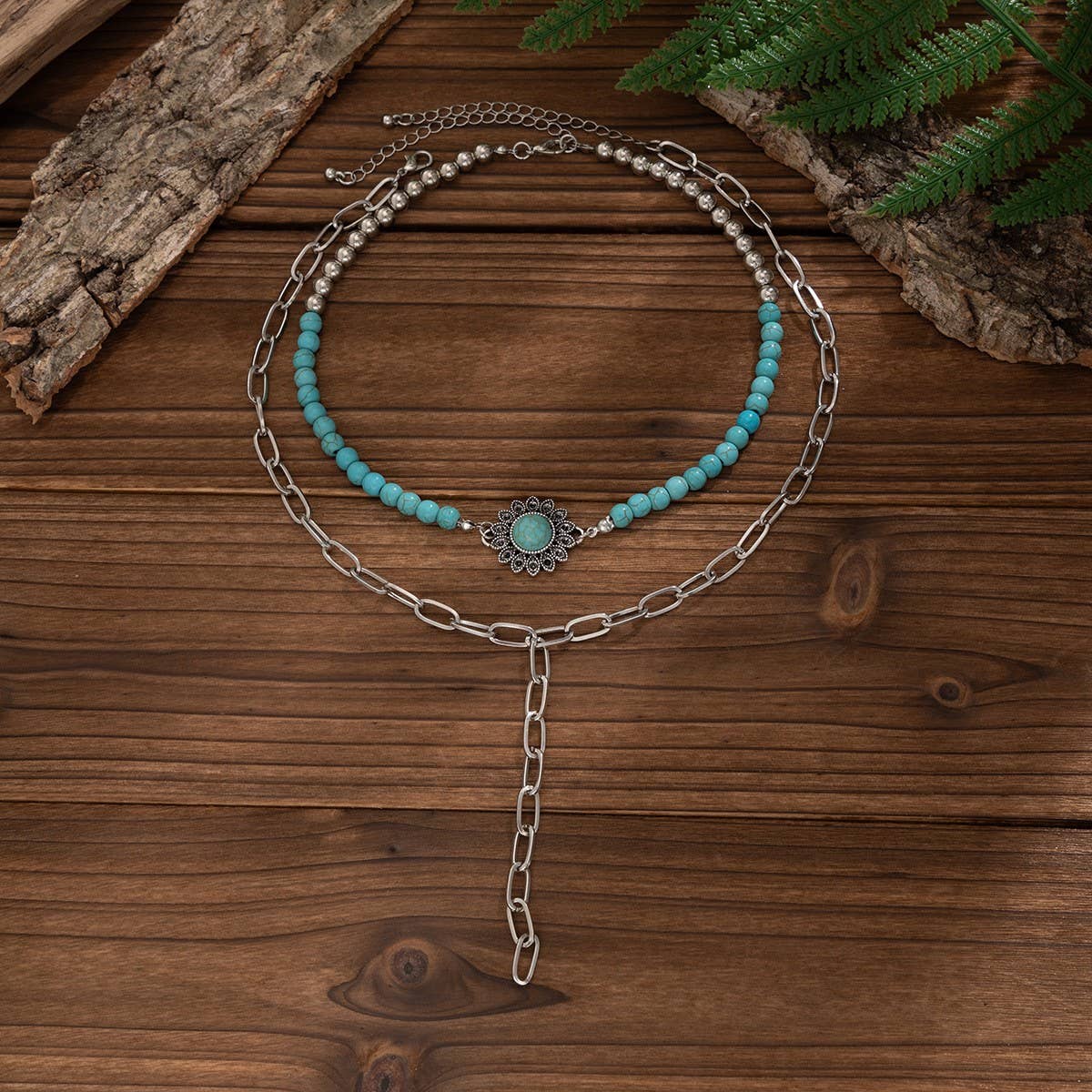 FASHIONABLE AND SIMPLE MULTI-LAYER ALLOY NECKLACE_CWMM3188