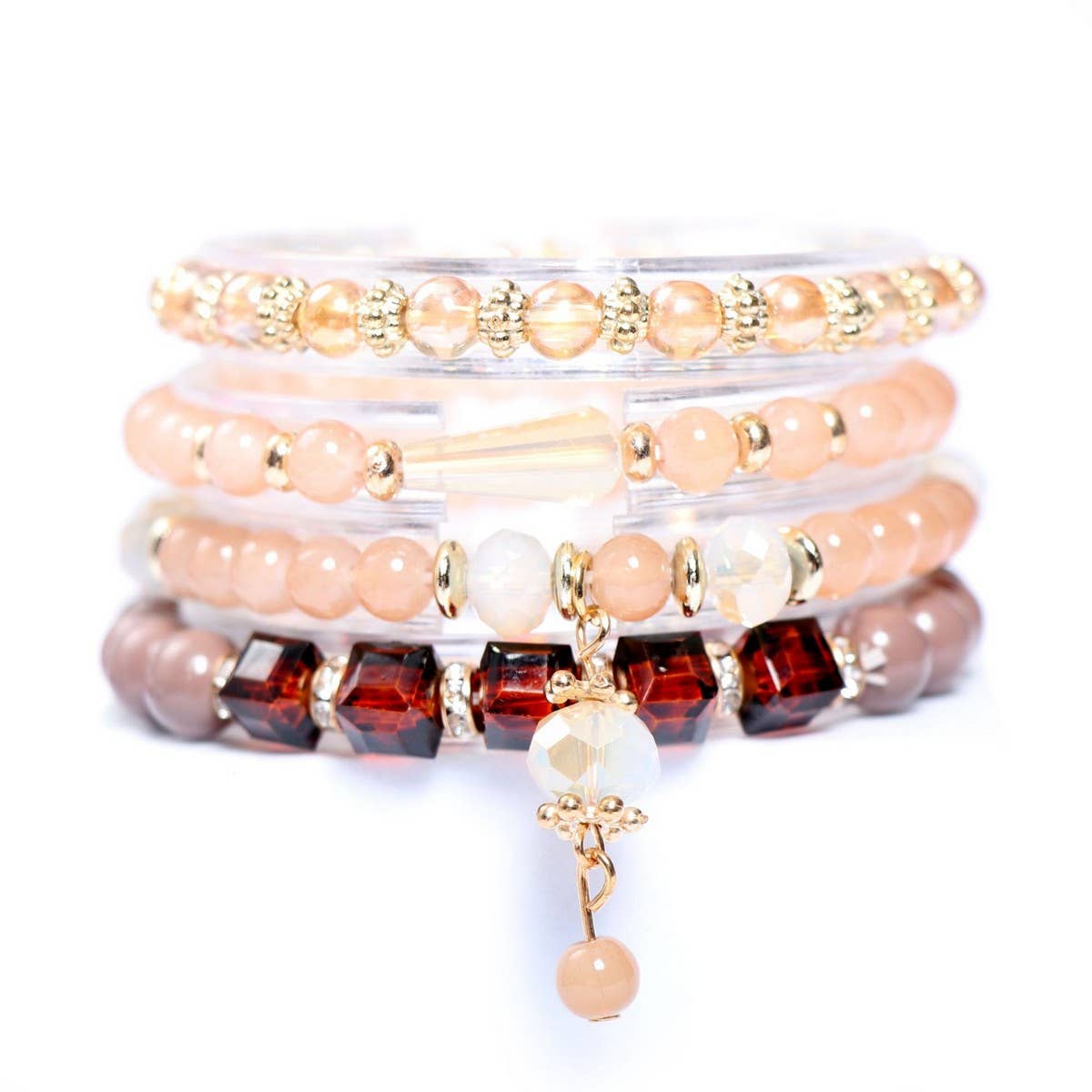 BOHEMIAN MINIMALIST ELASTIC CRYSTAL BRACELET_CWASC0696
