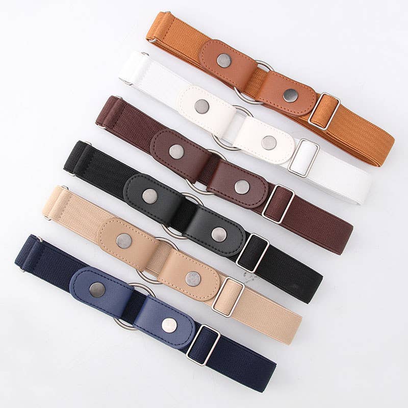 Waist-cinching invisible belt without perforation