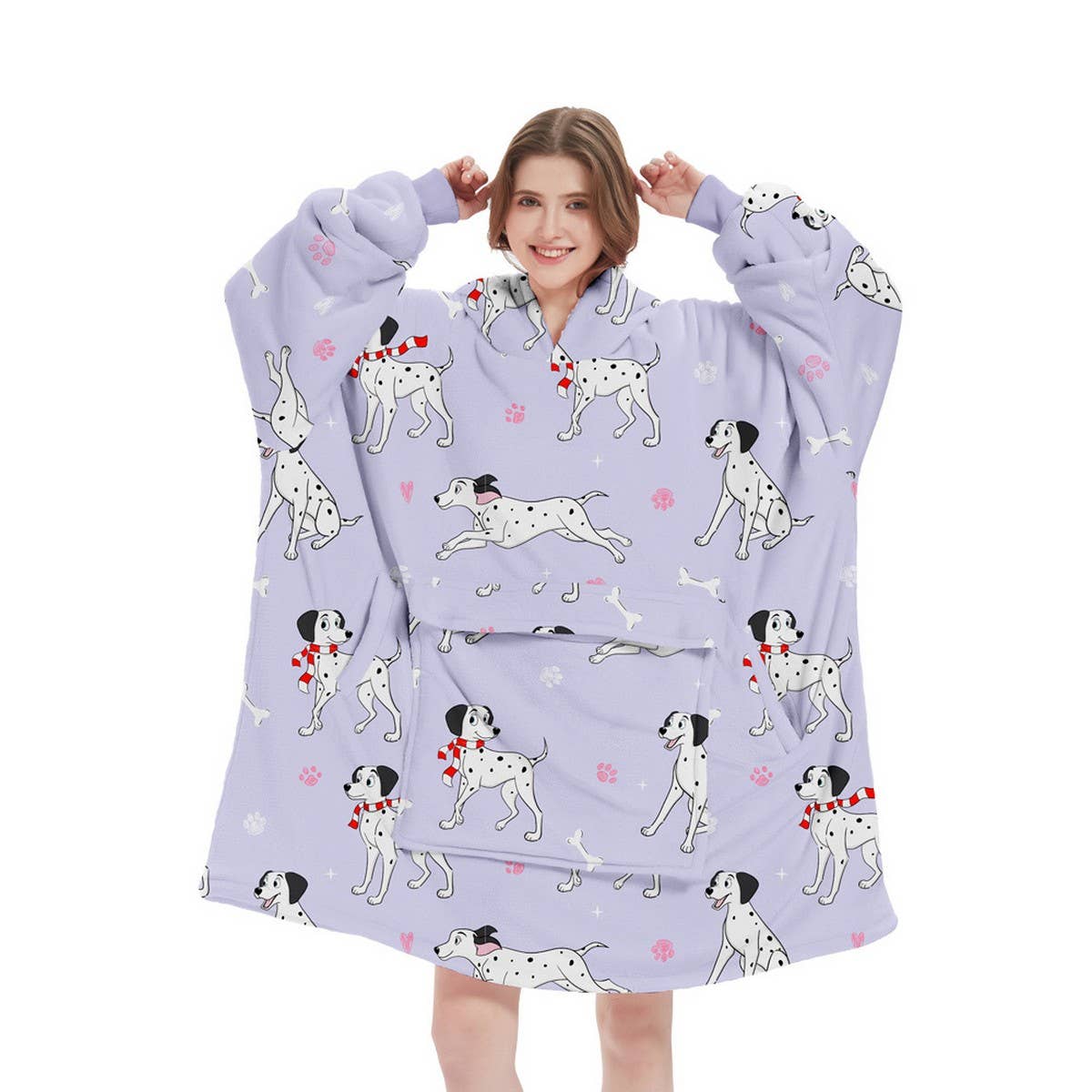 Outdoor Hoodie Blanket Pullover for Queue &TV Time_CWAHA6525