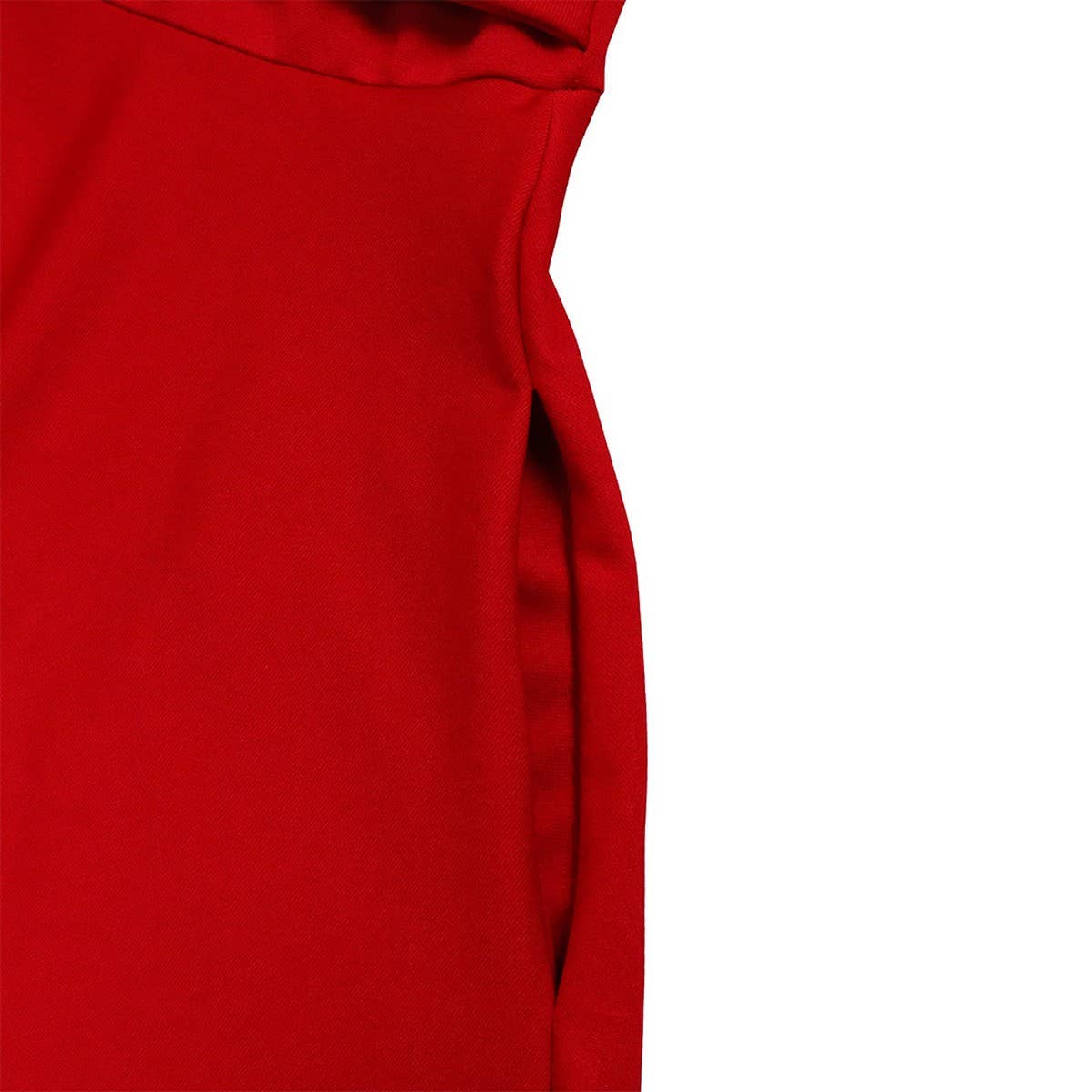 FASHIONABLE AND ELEGANT LACE-UP PLUS SIZE DRESS_CWDMD3654