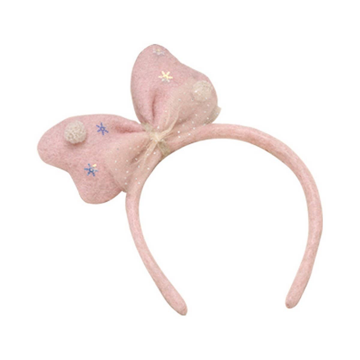 CHRISTMAS CUTE LACEBOW HAIRPIN HEADBAND DECORATION