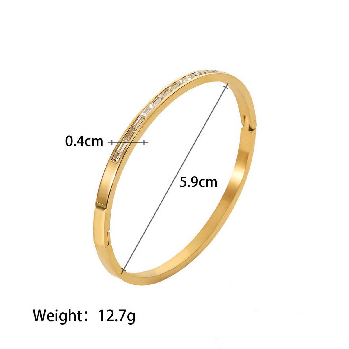 Luxury Stainless Steel Finger Chain Ring Bracelet