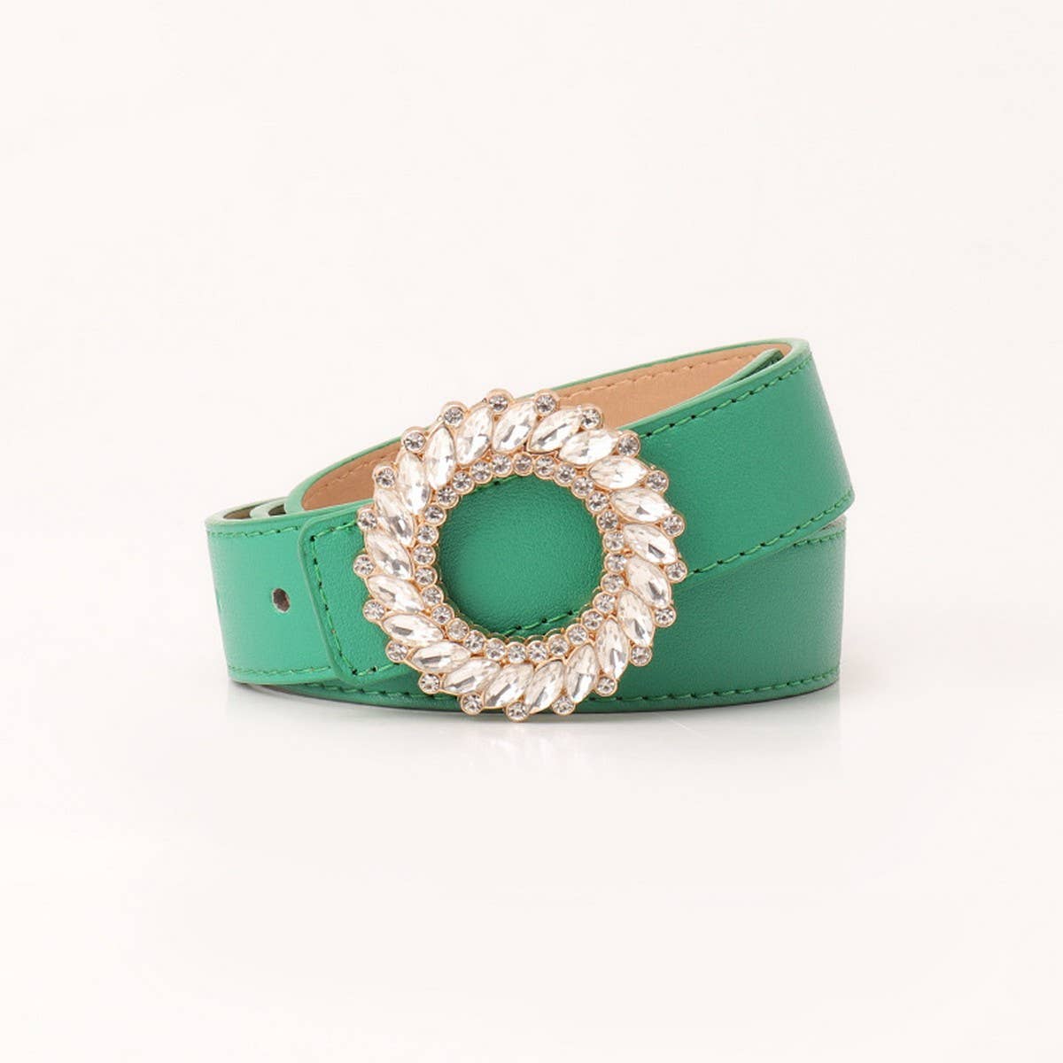 CLASSIC RHINESTONE BUCKLE BELTS FOR WOMEN_CWABE0390