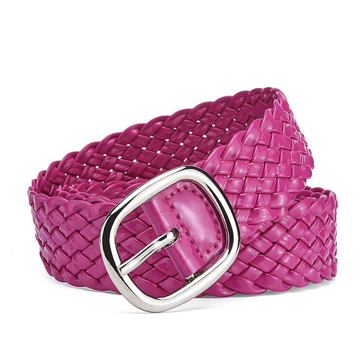 BRAIDED BELT IN BRIGHT CANDY COLOR FOR WOMEN_CWASC0570