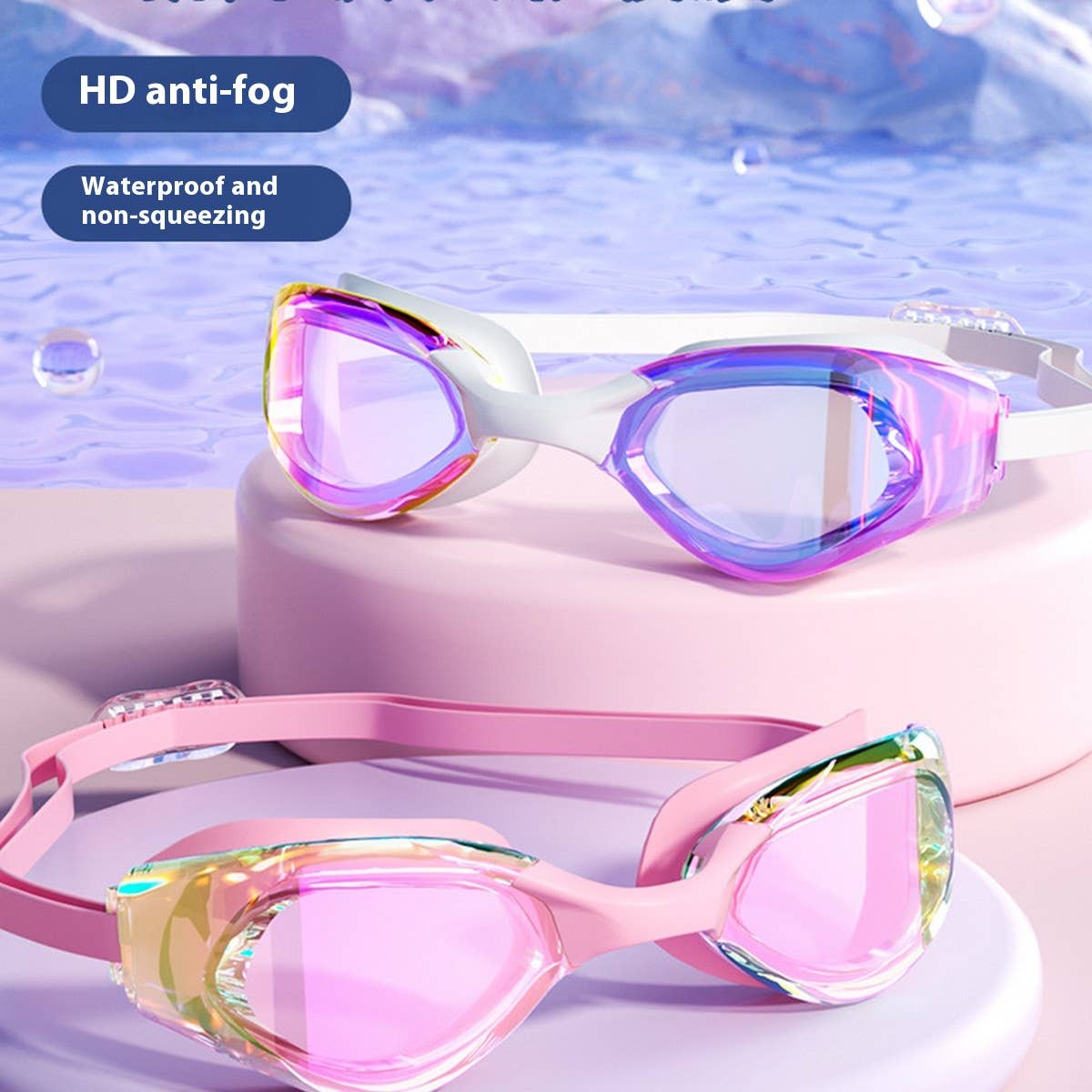 Pro Anti-Fog Swim Goggles for Adults ?“Racing Style_CWMM6637