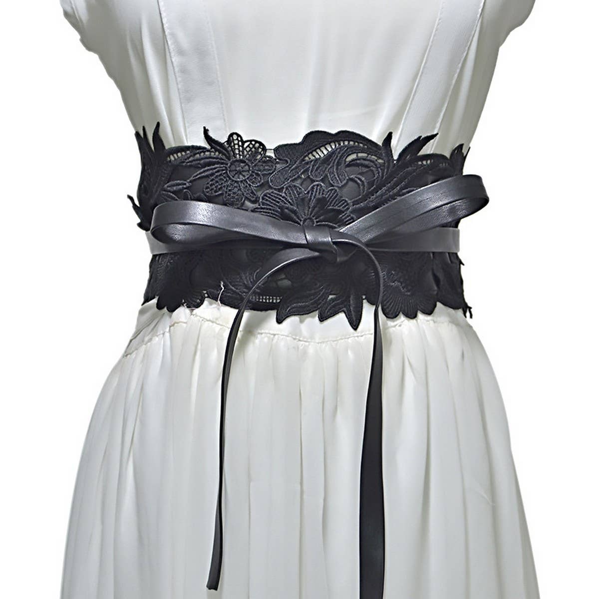 LACE GIRDLE STRAPS CASUAL DECORATIVE CORSET_CWABE0491
