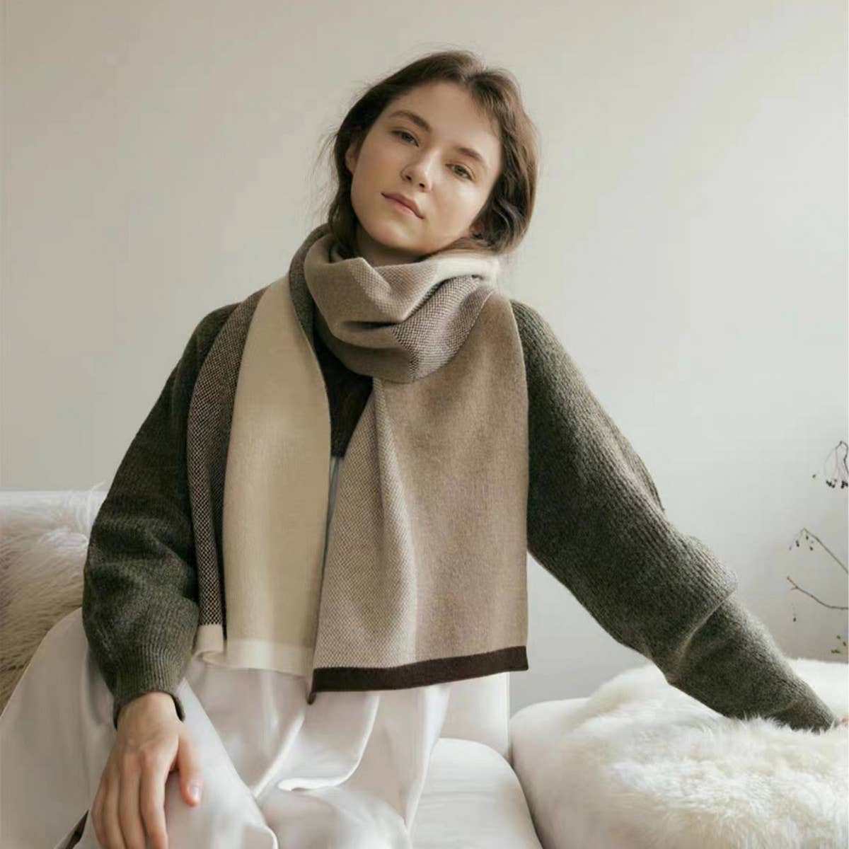 Knit Scarf - Unisex Elegant Warm Fall/Winter Wrap