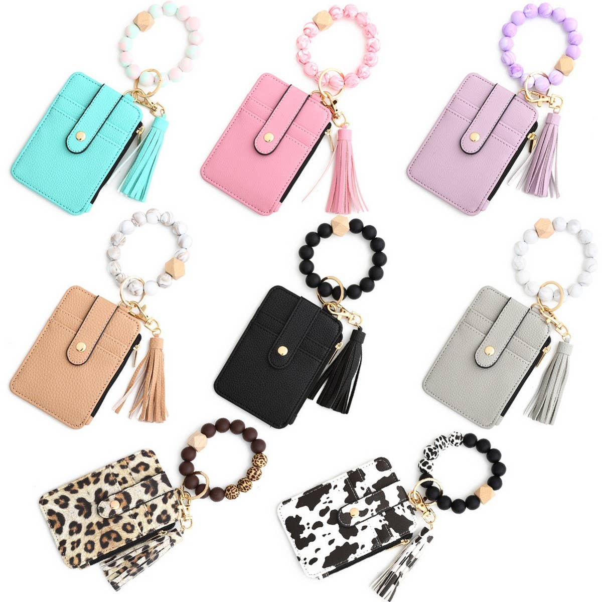 Silicone Wristlet Keychain Card Holder Wallet