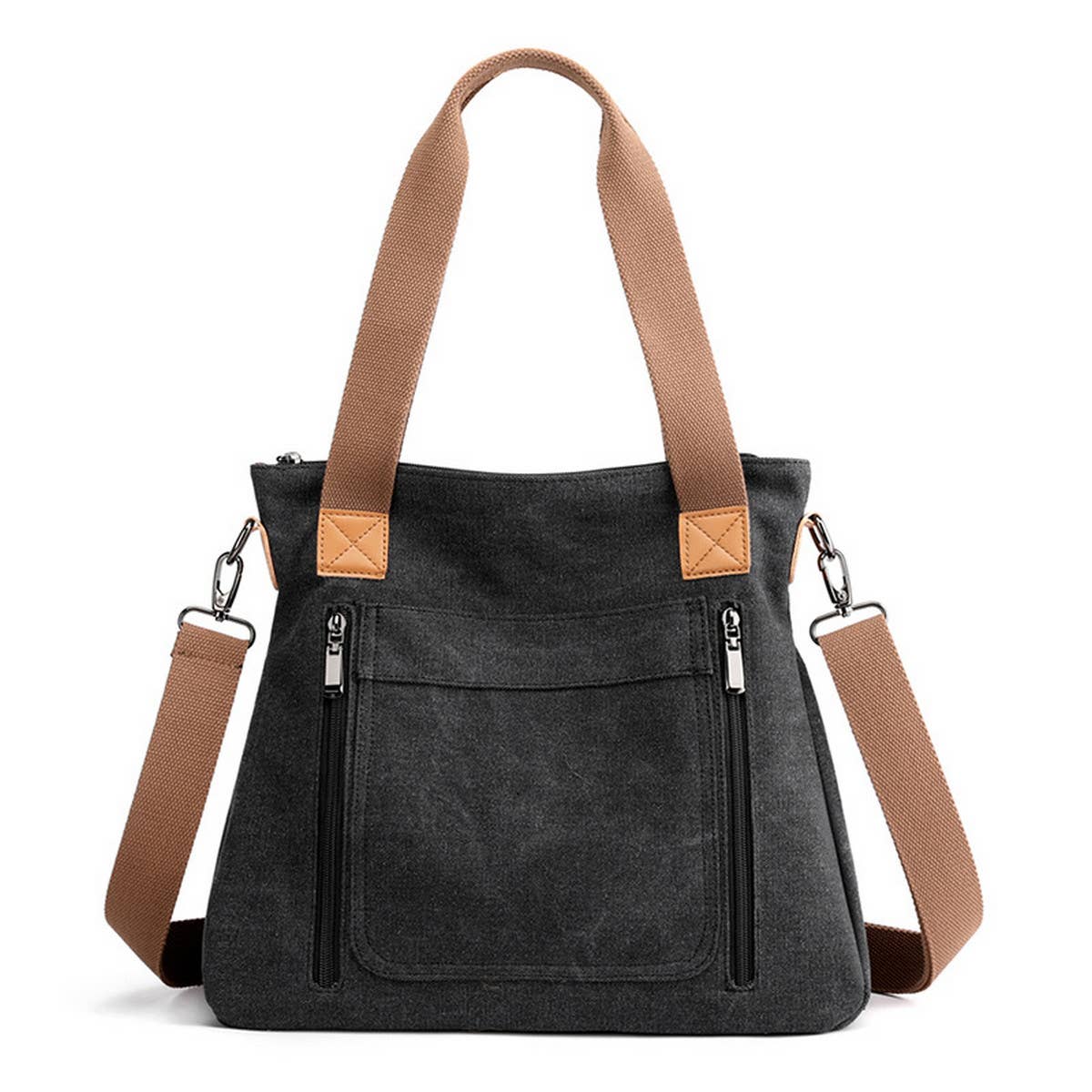 SIMPLE TRAVEL CANVAS SHOULDER CROSSBODY BAG_CWAB1292