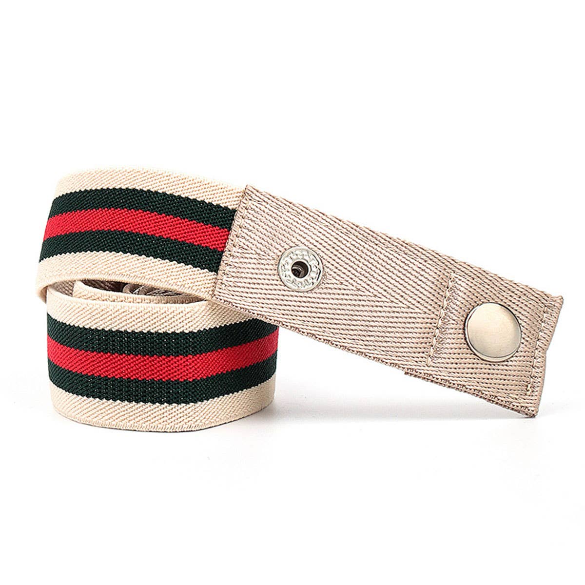 SEAMLESS WOVEN BUCKLELESS ELASTIC CANVAS BELT_CWABE0673