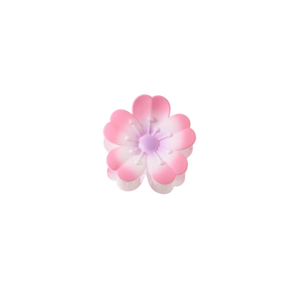 Flower Gradient Heart Petal Hair Claw Clips