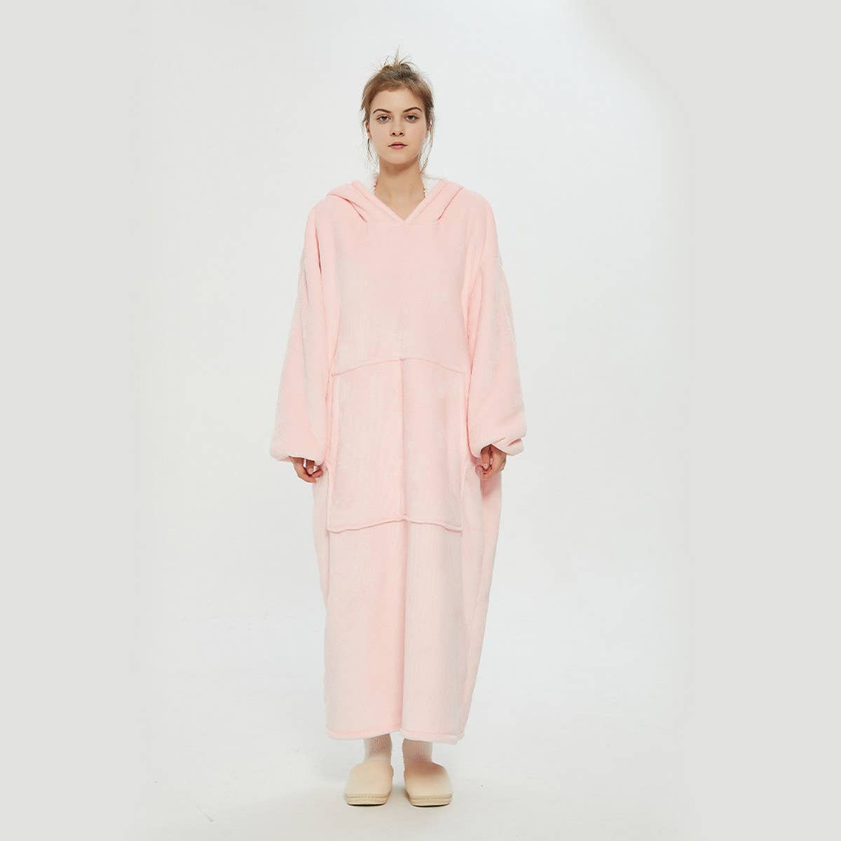 Plus Size Long Pullover Hoodie Blanket for Winter_CWAHA6527