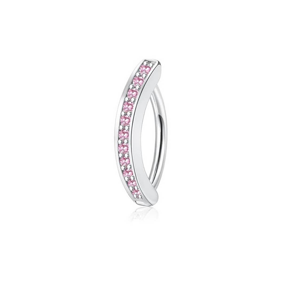 Minimalist CZ Belly Ring ? Polished Metal Style