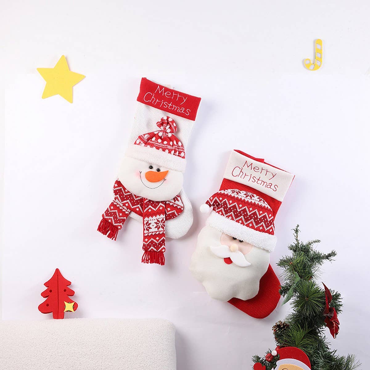 CHRISTMAS DECORATIONS CHRISTMAS STOCKINGS GIFT BAGS
