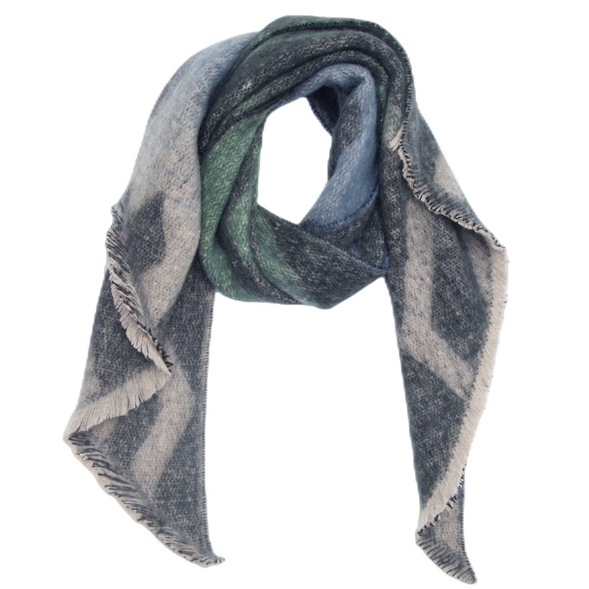 Circle Yarn Diamond Scarf ? Reversible Winter Wrap