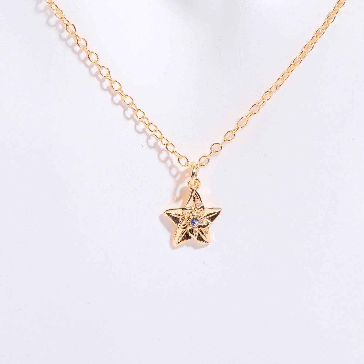 December birth flower pendant 3D necklace