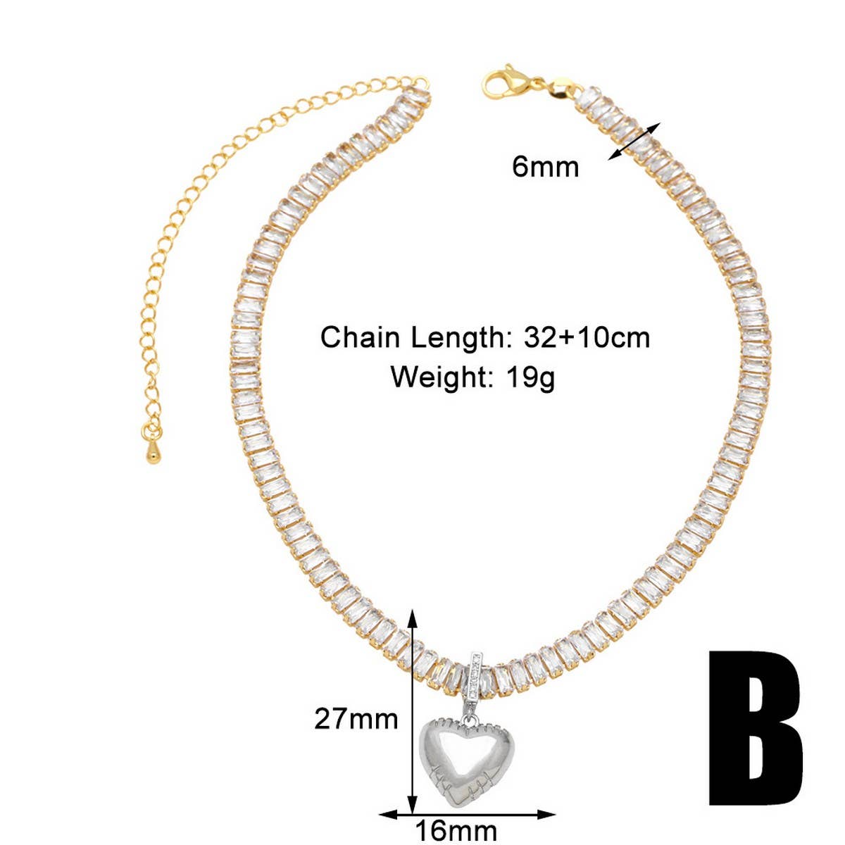 GOLD PLATED STAR SHAPED LOVE PENDANT NECKLACE