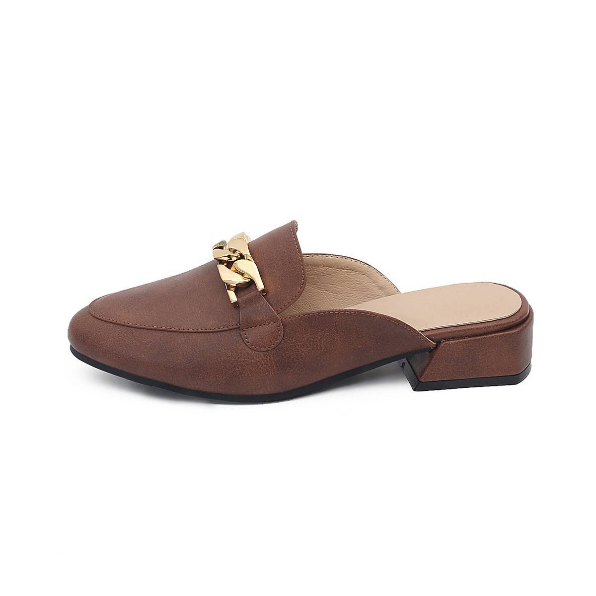 VERSATILE ROUND TOE PLUS SIZE MULES