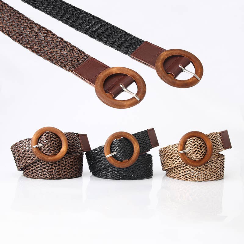 The versatile dress decorated with a woven belt