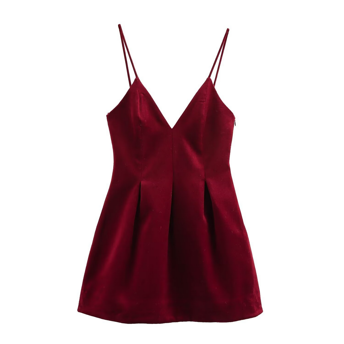 Women?™s Velvet Mini Dress French Fashion Style_CWDMD5810