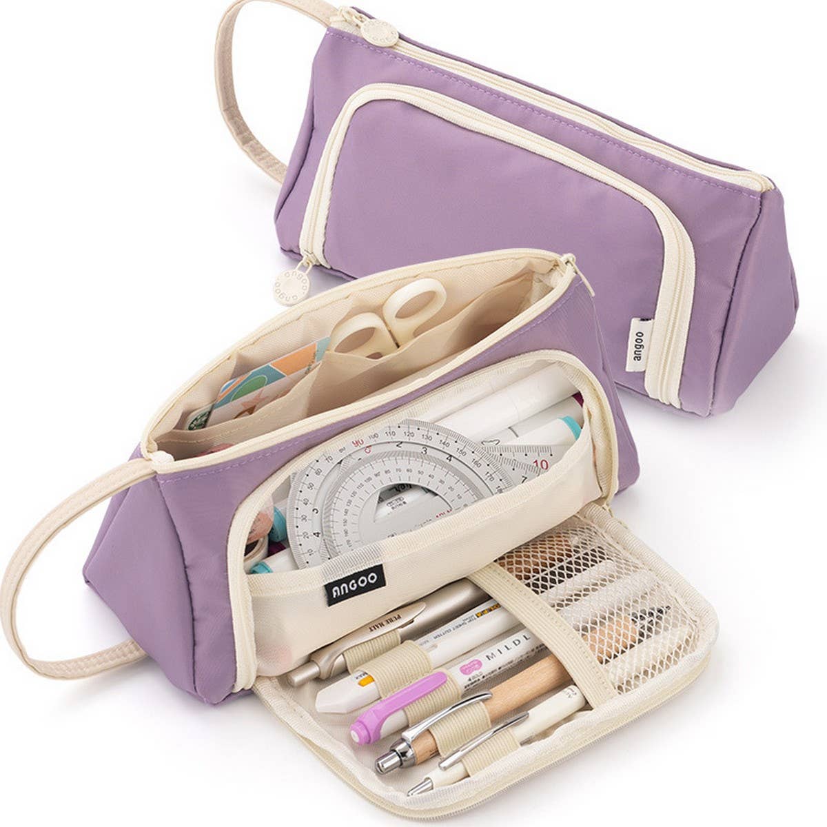 LARGE CAPACITY TWILL WINDOW PENCIL CASE_CWMM1973