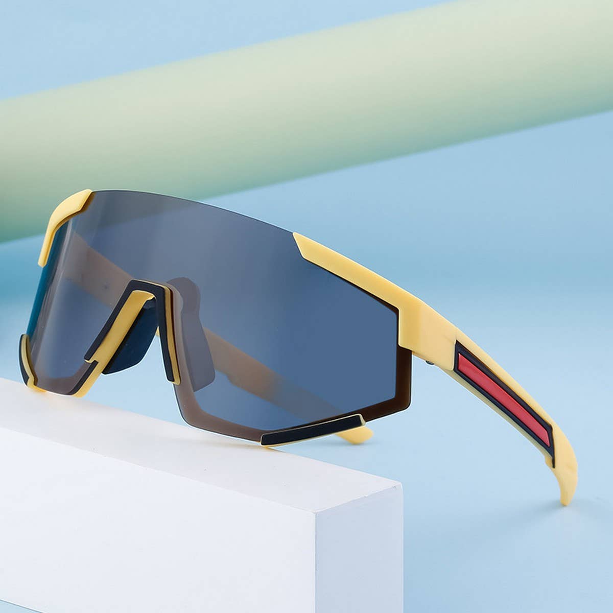 ONEPIECE LARGE FRAME SUNGLASSES COLORFULSUNGLASSES_CWASG0587