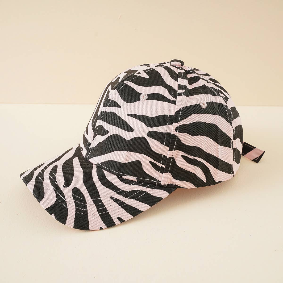 Zebra Print Baseball Hat - Summer Sun Hat CWAH1401