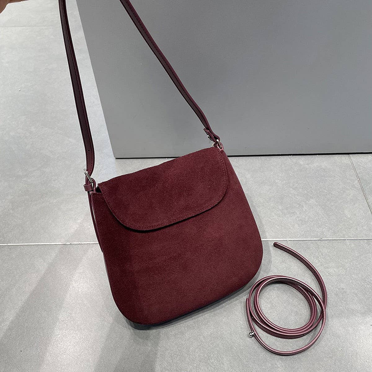 RETRO NICHE DEERSKIN BAG SHOULDER MESSENGER BAG_CWAB4112