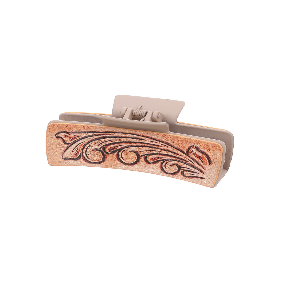 WESTERN COWBOY STYLE PU LEATHER HAIR CLIP LARGE