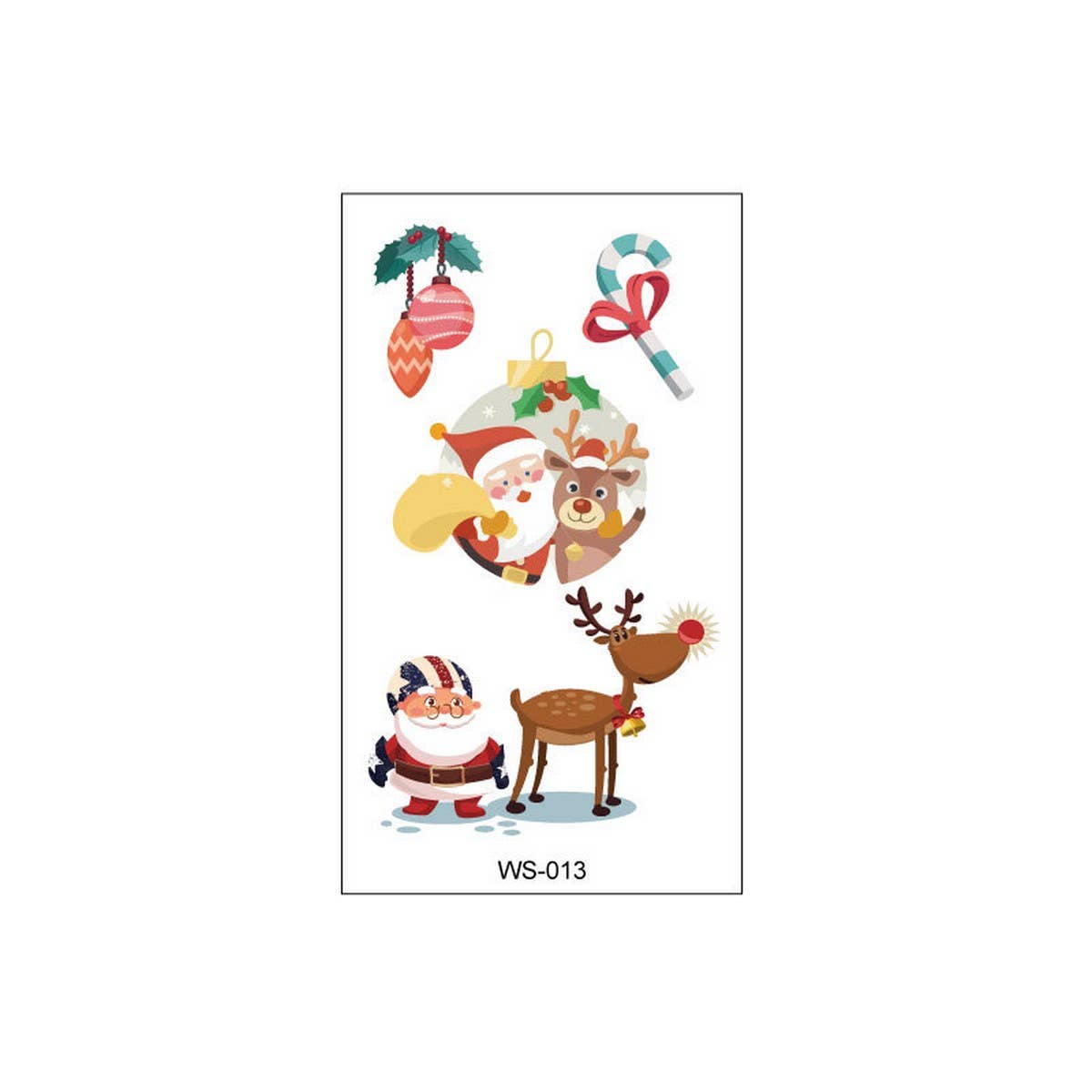 Kids Christmas Candle Tattoos for Holiday Party