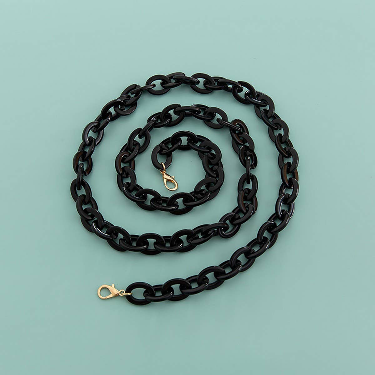 47" Oval 0.67*0.98" Acrylic Chain Bag Strap_CWMM5099