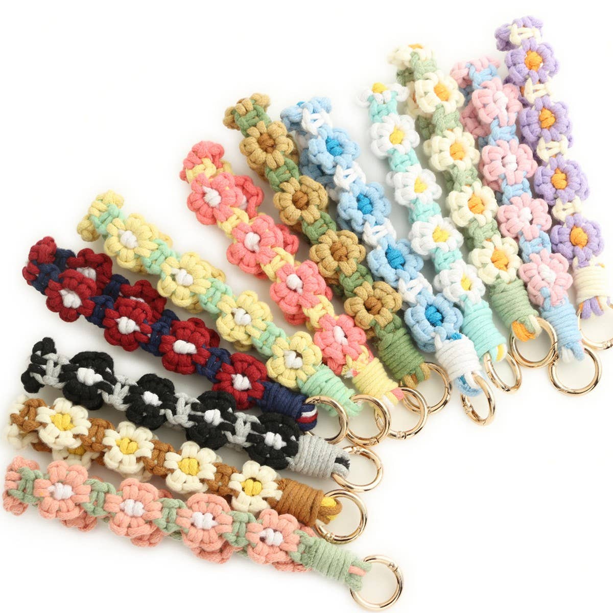 HANDWOVEN KEYCHAIN WRIST STRAP PENDANT