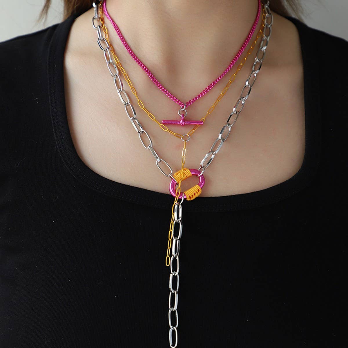 WOMEN'S FASHIONABLE BRAIDED STACKING NECKLACE