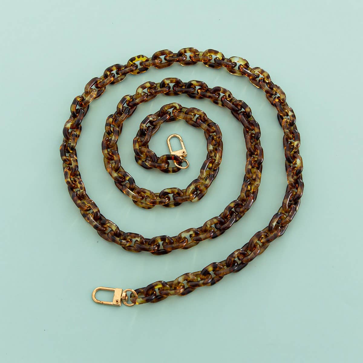47.24"Acrylic Leopard Print Bag Chain,Phone Strap_CWMM5094