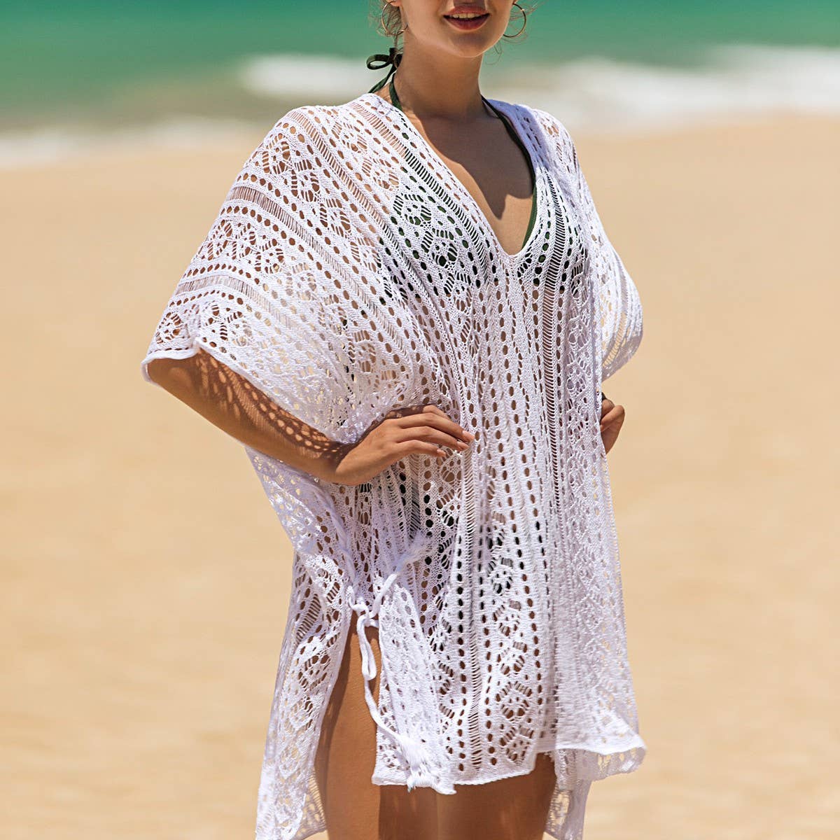 WOMEN'S HOLIDAY FRINGE BIKINI SWIMSUIT COVER UP