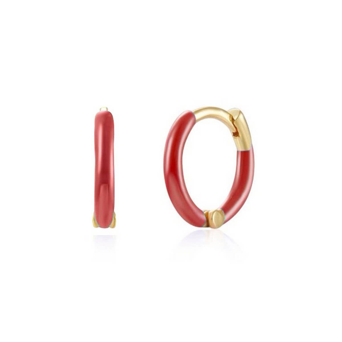 ROUND HANDMADE OIL DROP FASHION EARRINGS