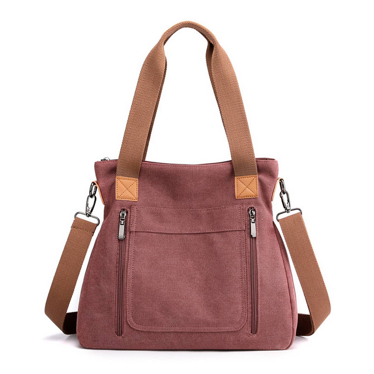 SIMPLE TRAVEL CANVAS SHOULDER CROSSBODY BAG_CWAB1292