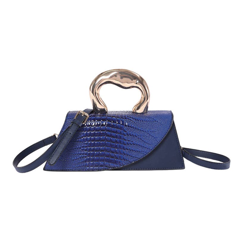 Stone-patterned retro crossbody small square bag