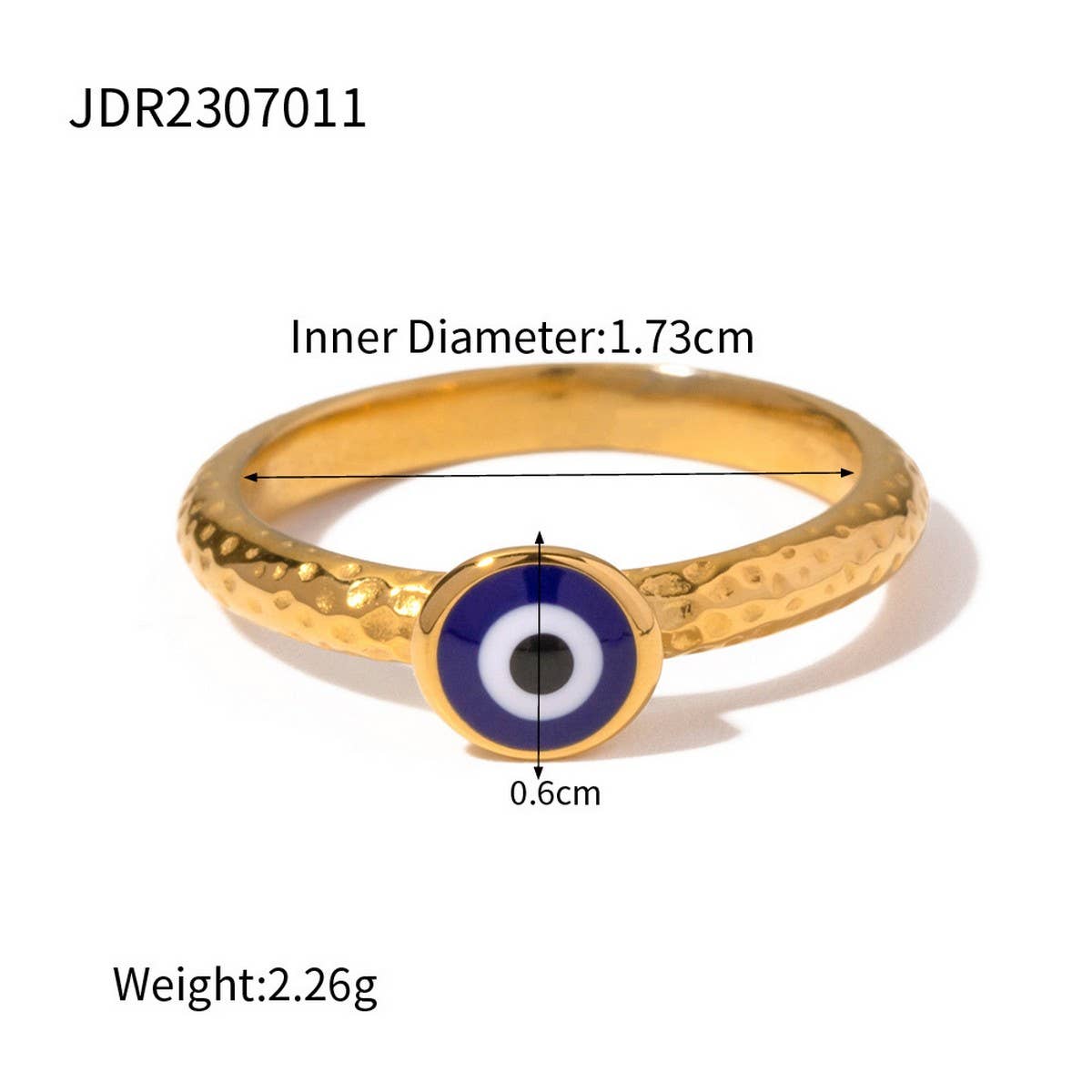 DEVIL'S EYE BLUE EYES RING RING NON-FADING