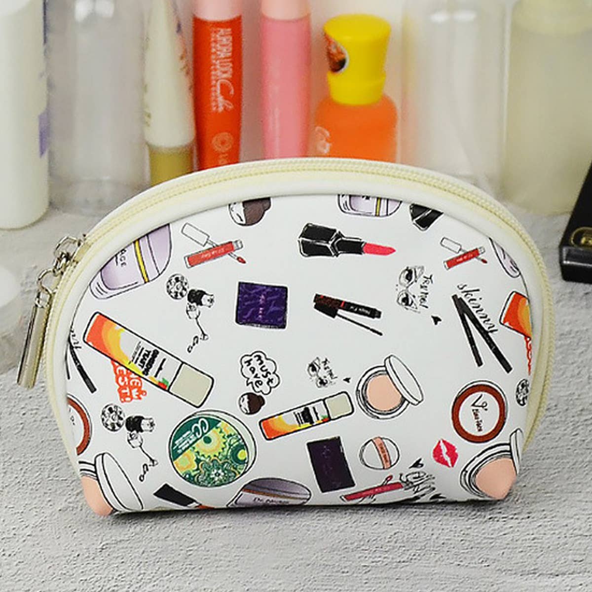 CONVENIENT FASHION PRINTING MAKEUP STORAGE BAG_CWAB1095
